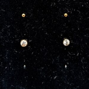 2 Pair Stud Earrings